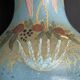 Enamelled blue vase - Enameled Art Nouveau