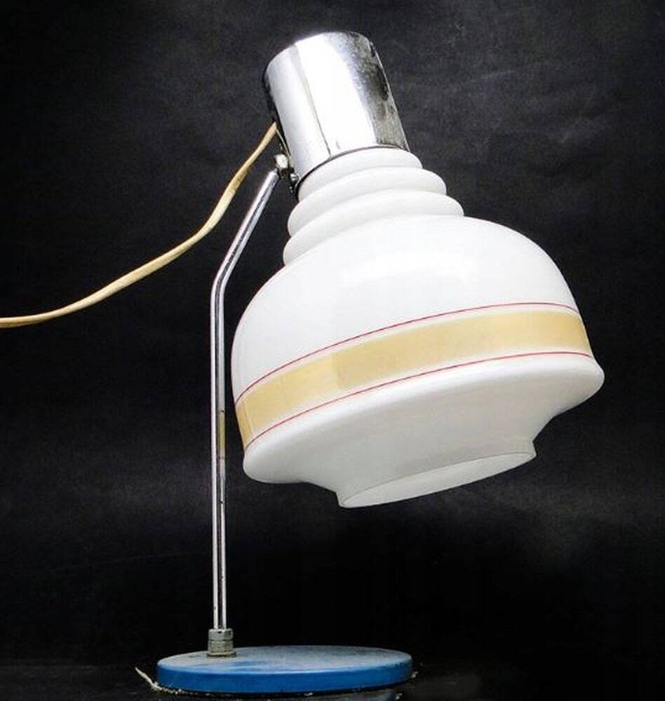 Art Deco bedside table lamp from Napako, Czechoslovakia, 1950s
