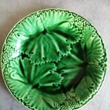 Set of 2 dessert plates, or salins slurry cheese, green,