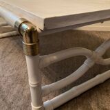 1970s "Kettal" Bamboo Coffee Table in Fiberglass