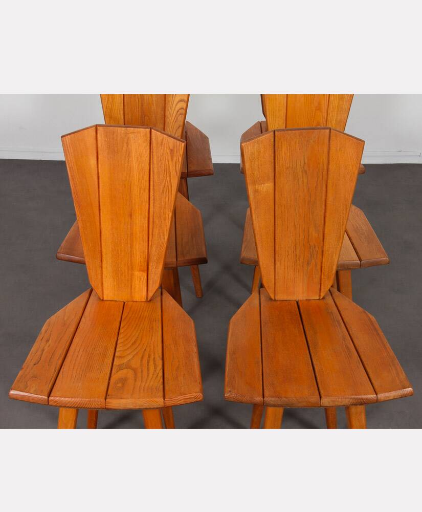 Suite of 6 chairs by Franciszek Aplewicz for LAD, 1960