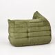 Michel Ducaroy for Ligne Roset Olive Togo 2-seat Sofa and corner seat, Set of 2