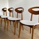 Lot 4 vintage chairs by Roger Landault for Sentou, France 1950