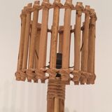 Rattan table lamp 1950