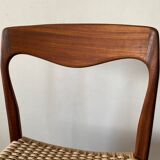 Scandinavian chair in teak and Danish rope