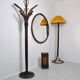 Rattan floor lamp 1970