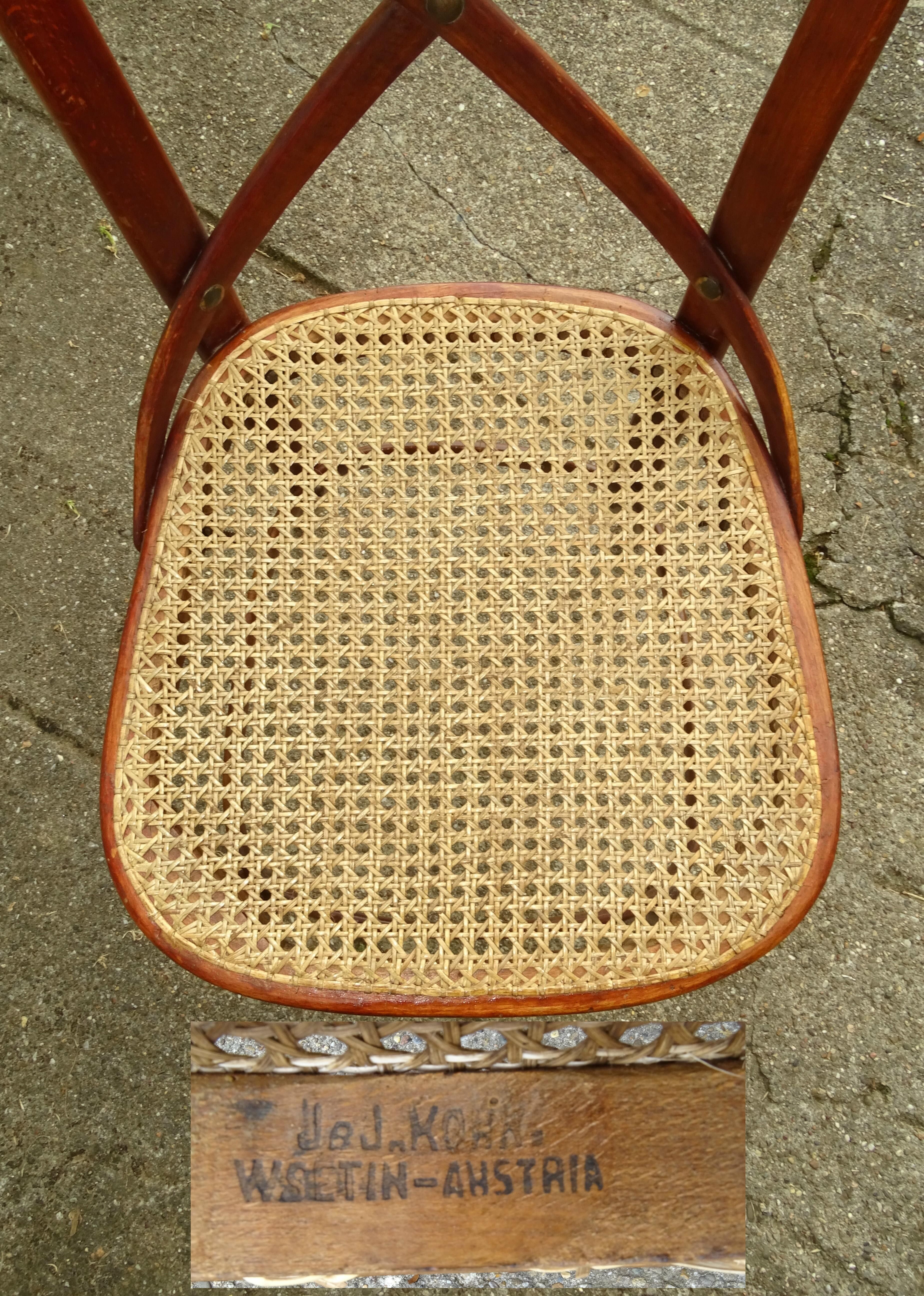 Chaises Lattenstuhl N°145 par Kohn vers 1904