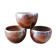 Set of 3 stoneware bowls Sars pottery, Lentier