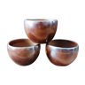 Lot de 3 bols en grès Sars poterie, Lentier