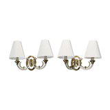 Paire d’appliques shabby chic Néo Classique de 1930
