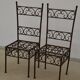 Chaises en fer forgé