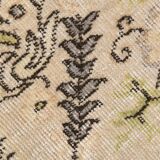 Cream & Light Yellow Turkish Vintage Rug, 215x320Cm