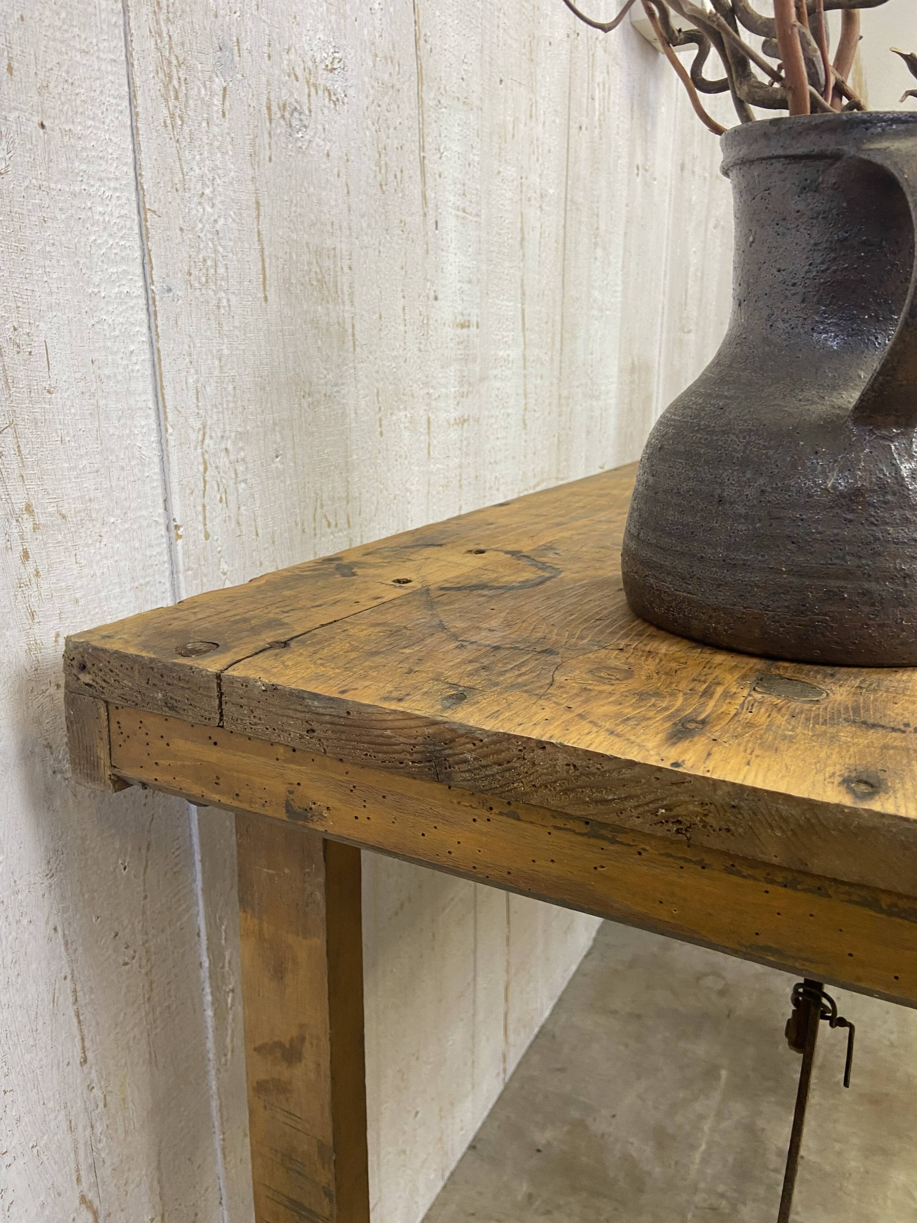 Vintage workshop table
