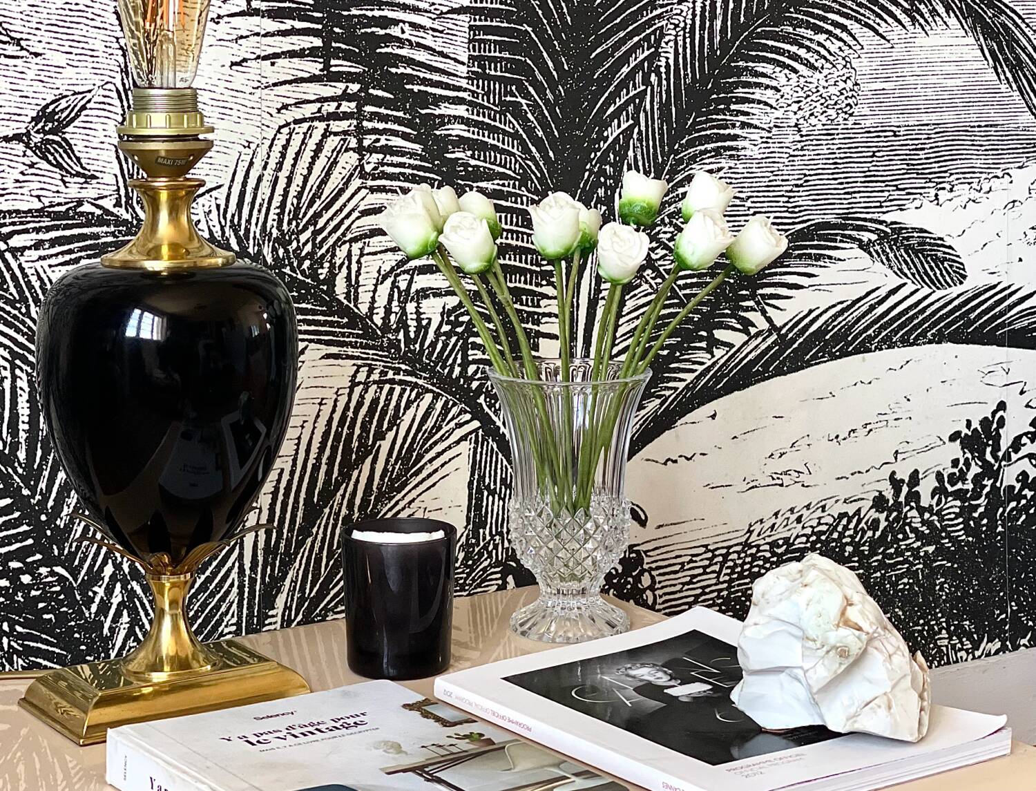 Lamp base Maison Le Dauphin 1980.