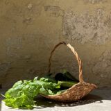 Wicker picking basket
