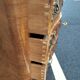 Chest of drawers old marquetry marble top Louis XV style