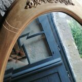 Miroir ancien doré style Art déco 120cm x 65cm
