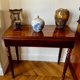 Table de jeux acajou