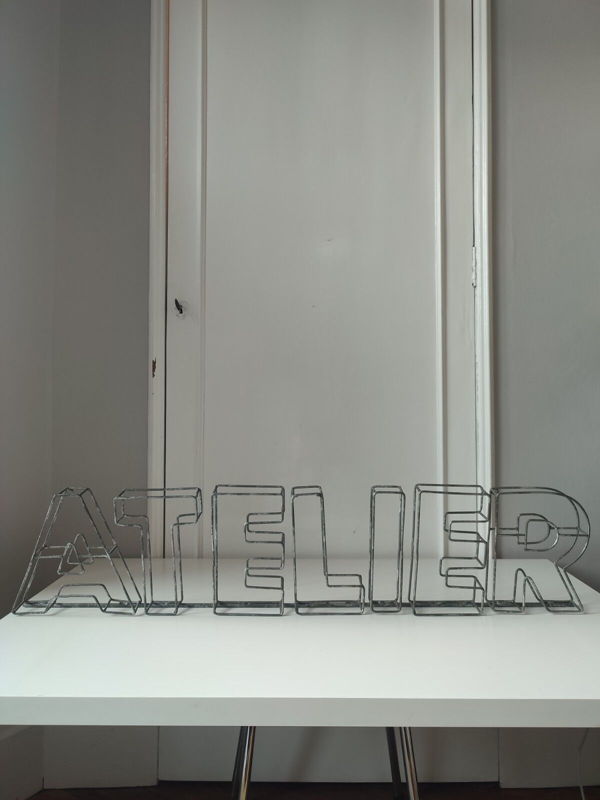 Zinc workshop sign