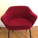 Pair of red armchairs
