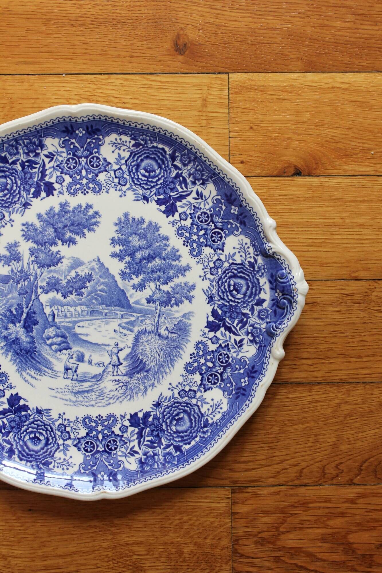 Round dish in earthenware "Burgenland" Villeroy and vintage Boch