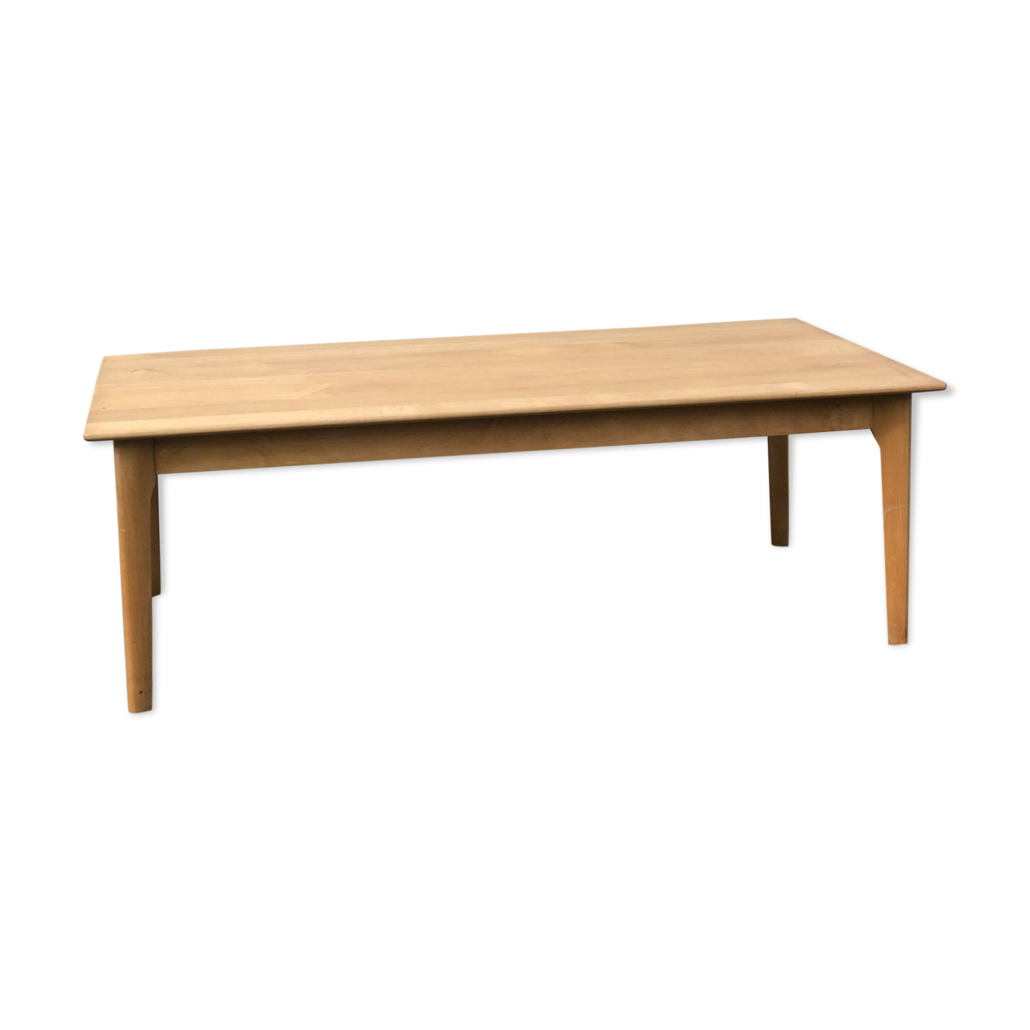 Vintage light wood coffee table