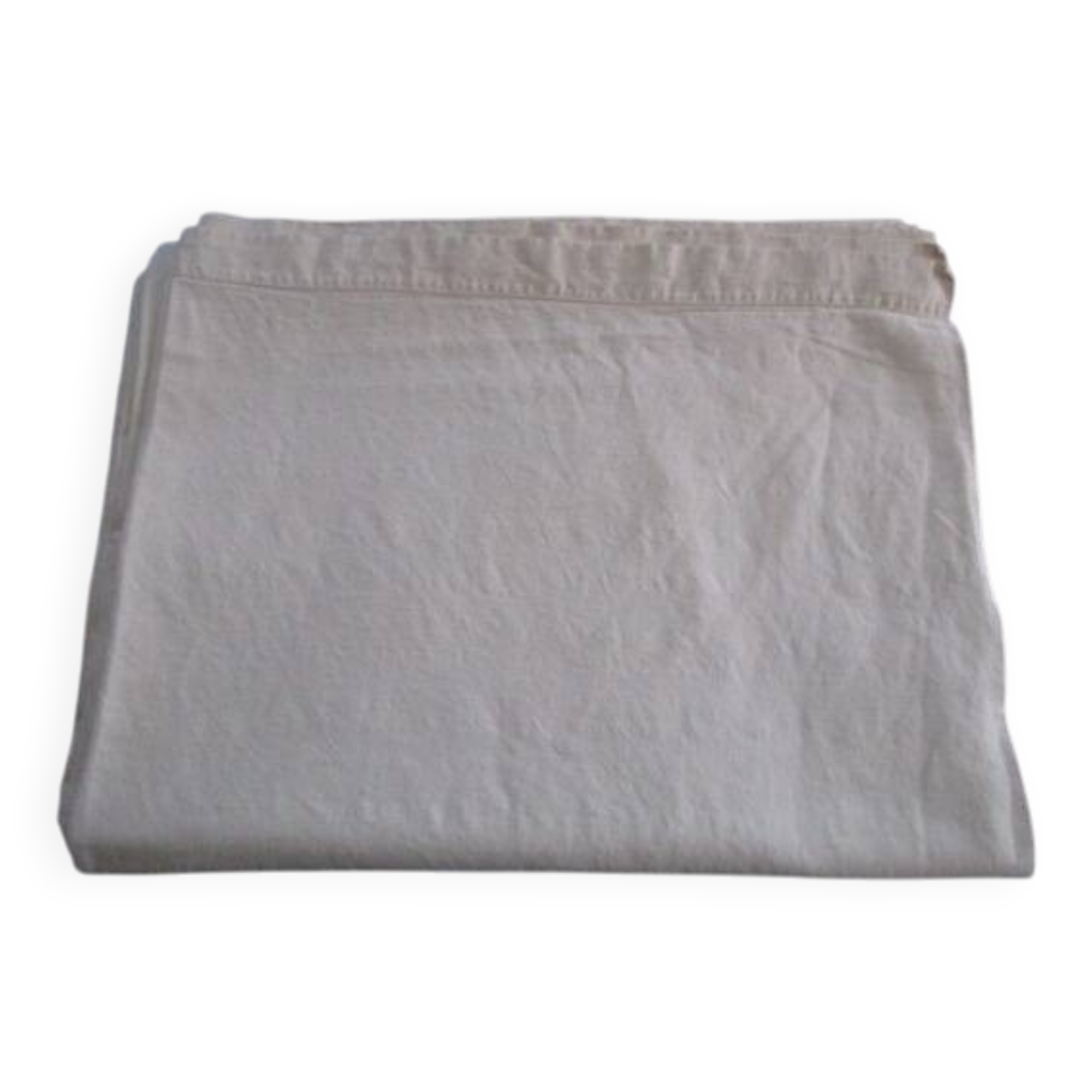 Antique cotton sheet: 320x200cm - monogrammed