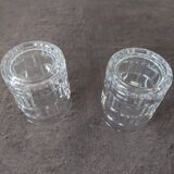 2 mini vintage whiskey glass