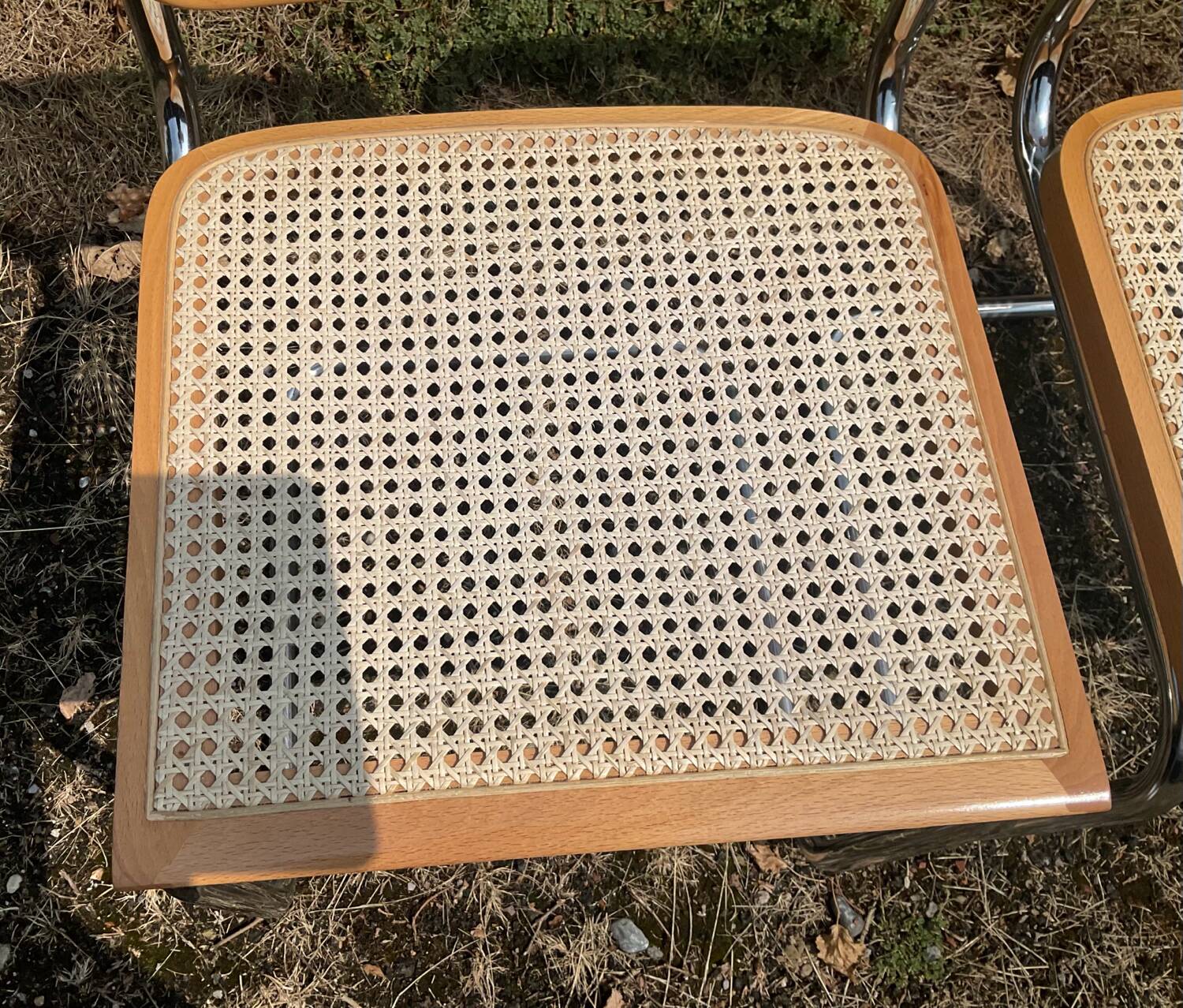 Pair of Marcel Breuer Cesca B32 chairs