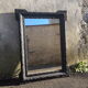 Miroir ancien Bois & Stuc Noir mate