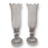 Pair of baccarat photophores