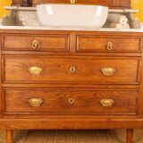 Vanity unit converted into a washbasin unit.