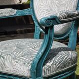 Louis XVI style medallion armchair