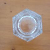 Vase en verre transparent