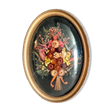 Frame domed dried flowers