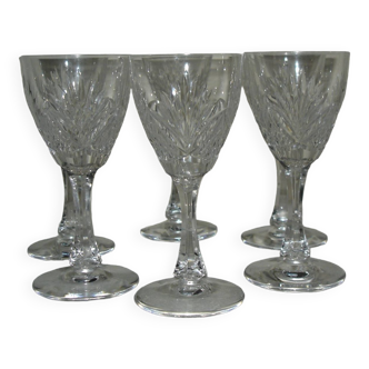 Saint louis moselle 6 crystal white wine glasses - 14 cm