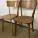Vintage wooden table and 4 chairs set
