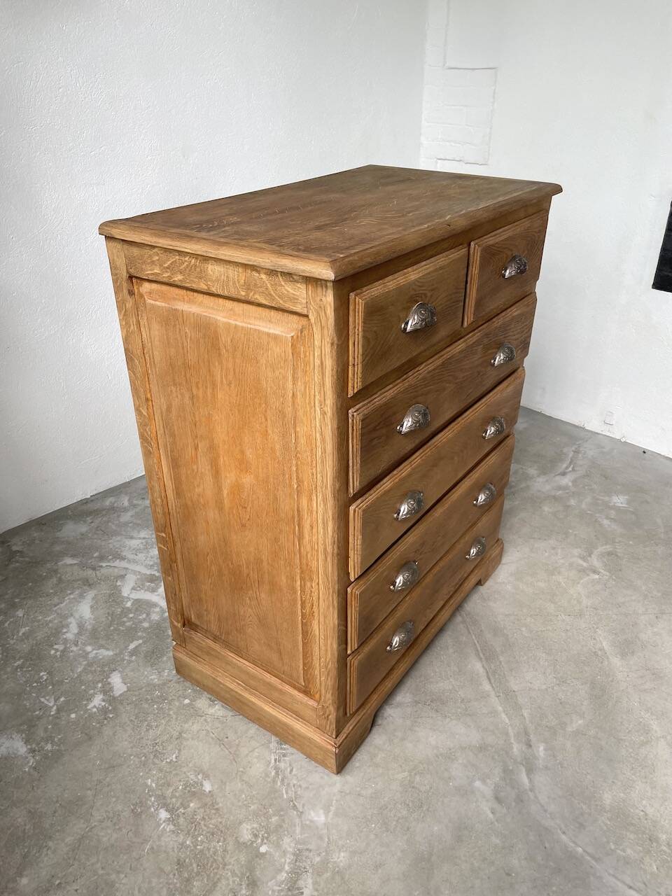 1950 oak chiffonier chest of drawers
