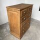 1950 oak chiffonier chest of drawers