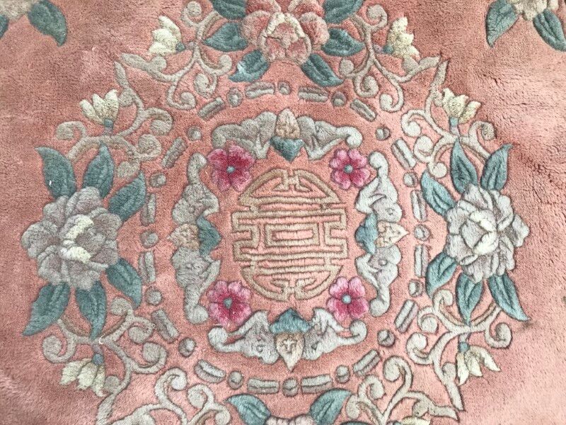 Vintage Chinese round 220 cm  carpet