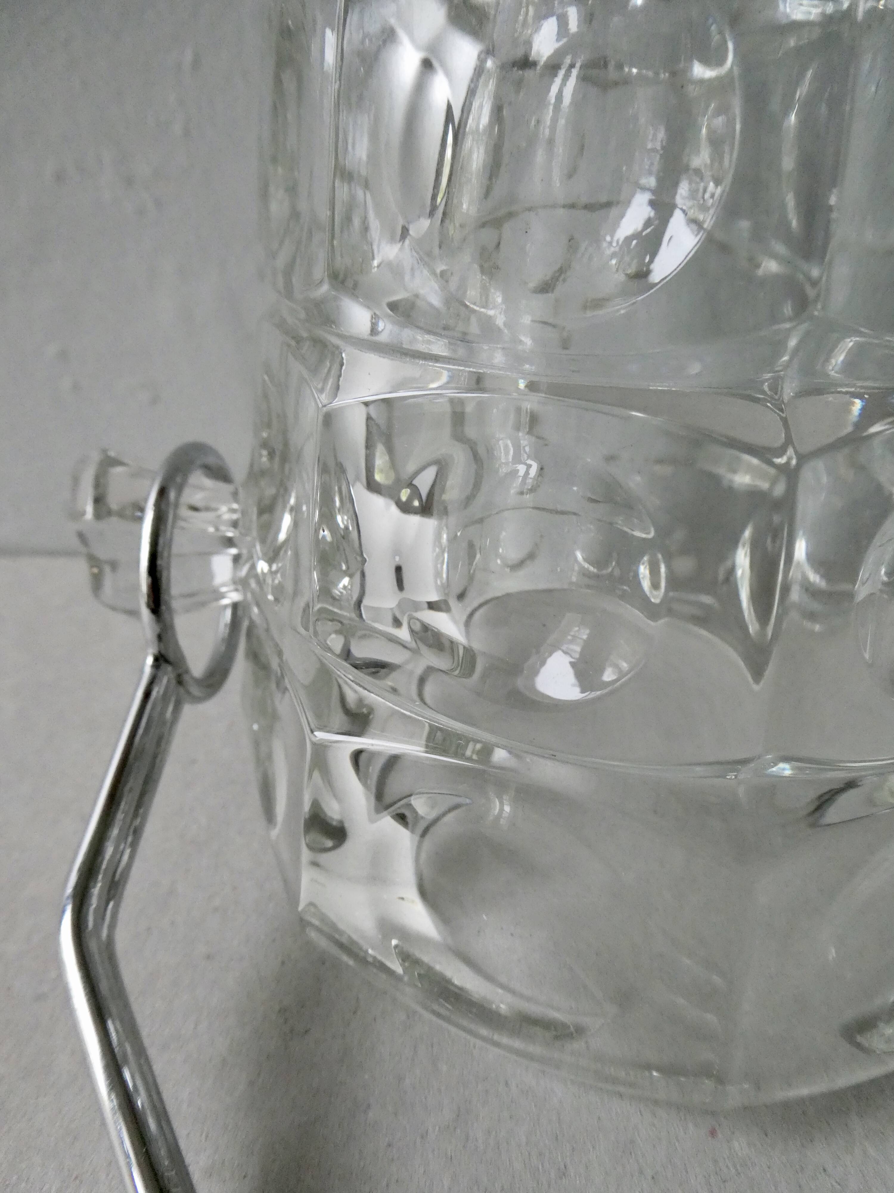70s crystal ice bucket