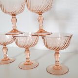 Set of 6 Rosaline champagne glasses
