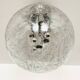 Large Ice Glass Flush Lamp by Doria