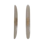 Pair of Fontana Arte Style Mid-century Modern Smoke Murano Glass Sconces