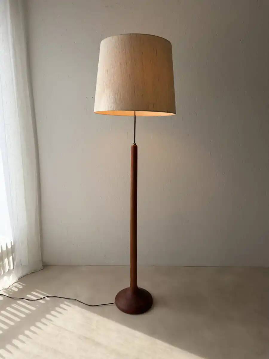 Danish teak floor lamp from the 1960s