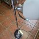 70s chrome metal floor lamp with 3 opaline ball lights