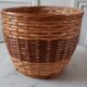 Wicker pot cover / vintage rattan 70s