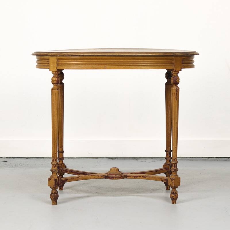 French antique painted side table