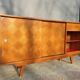Sideboard 1960 diamond marquetry and showcase 180x45