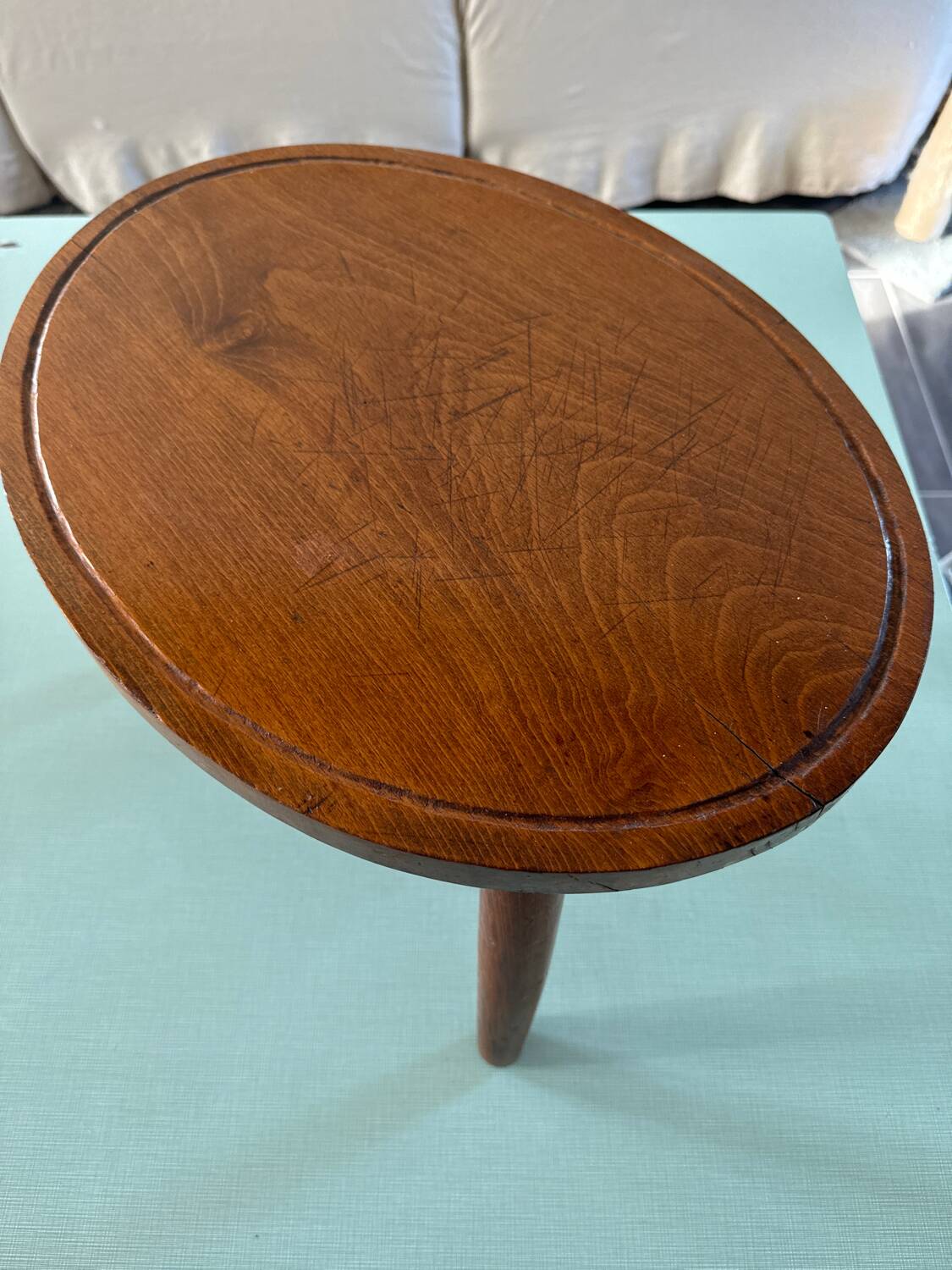 Wooden tripod side table